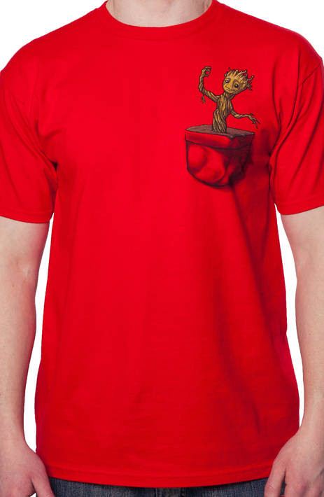 Groot In Your Faux Pocket Shirt