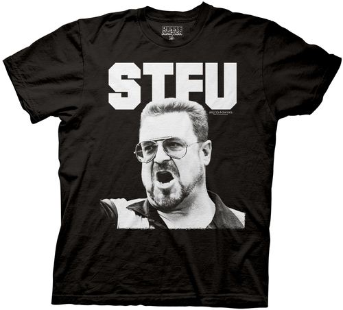 Big Lebowski STFU Walter Black Mens T-Shirt