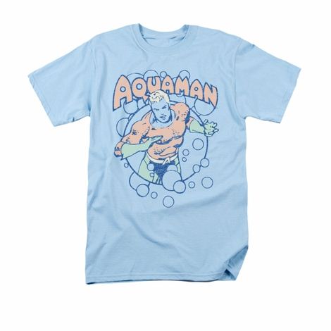 AQUAMAN TITLE LOGO DC Comics Licensed Adult T-Shirt All Sizes 