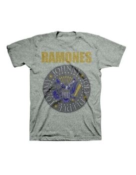 The Ramones Yellow and Blue Seal Men's T-Shirt