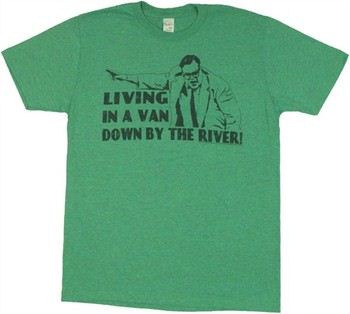 Saturday Night Live SNL Living in a Van Down By the River Chris Farley T-Shirt Sheer