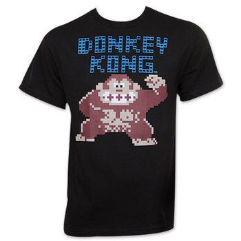 Nintendo Donkey Kong Black Pixel T-Shirt