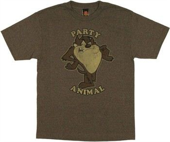 Looney Tunes Taz the Tasmanian Devil Party Animal T-Shirt