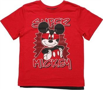 Disney Mickey Mouse Super Mickey Caped Juvenile T-Shirt