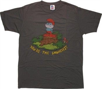 Smurfs Pappa Your the Smurfiest T-Shirt Sheer by JUNK FOOD