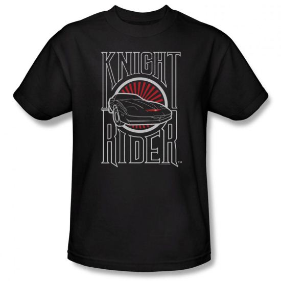 Knight Rider Shirt Logo Black T-Shirt