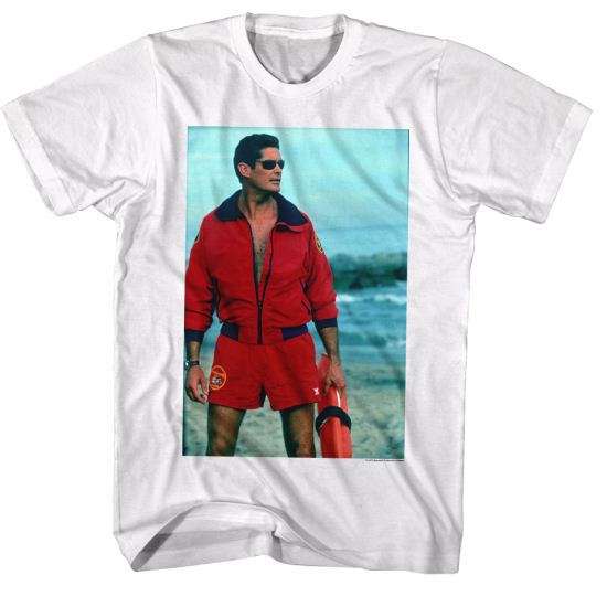 Baywatch Shirt Hoff On The Beach White T-Shirt