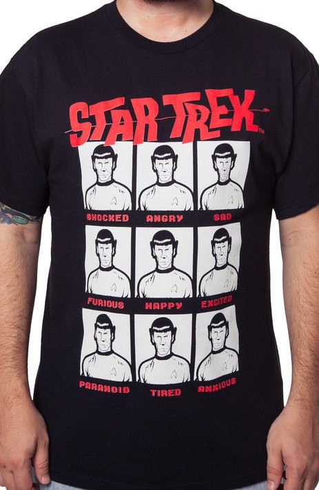 Emotions Of Spock Star Trek T-Shirt