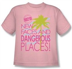 Beverly Hills 90210 Kids Shirt Tagline Pink Youth Tee T-Shirt