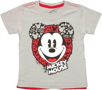 Disney Mickey Mouse Head Symbol Filled Ears Detachable Cape Toddler T-Shirt