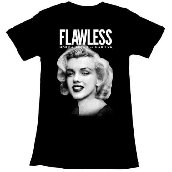 Marilyn Monroe Shirt Juniors Flawless Black T-Shirt