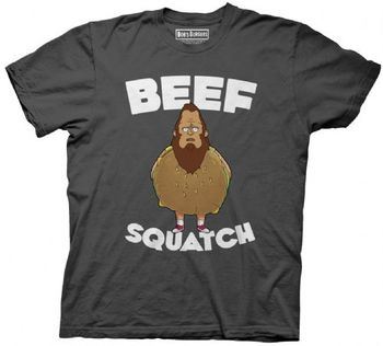 Bob's Burgers Beefsquatch Gene Adult Charcoal T-Shirt