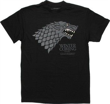 Game of Thrones Lannister Stark Targaryen Baratheon Wappen Distressed T-Shirt schwarz Elbenwald lizenziert