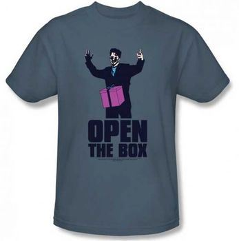 Saturday Night Live Open the Box Adult Slate T-shirt