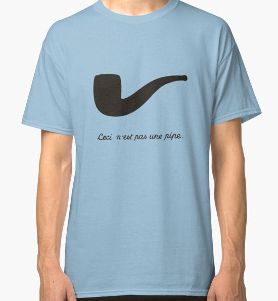 ‘Ceci n'est pas une pipe.’ Classic T-Shirt by lasarack T-Shirt