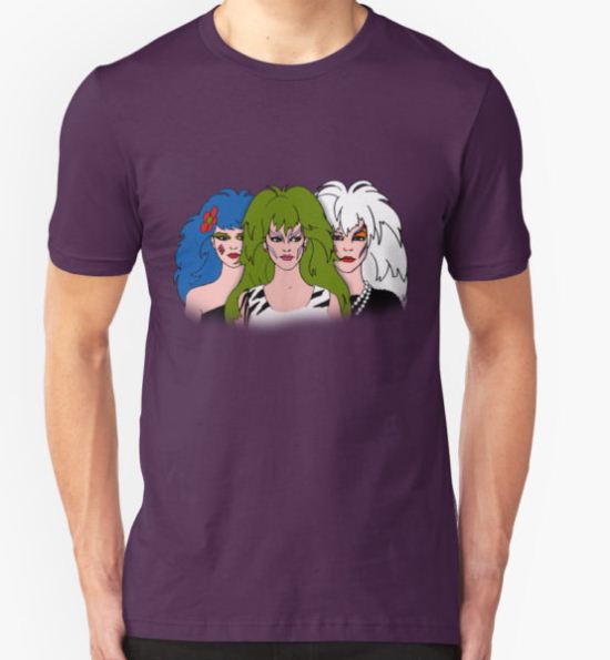 Jem and the Holograms - The Misfits - Group Color T-Shirt by DGArt T-Shirt