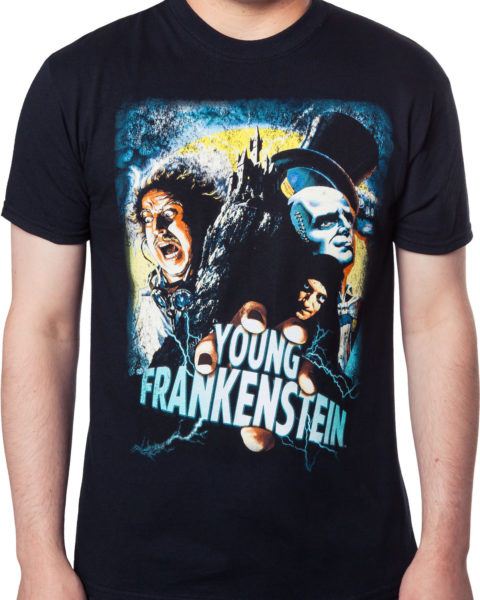 Mel Brooks Young Frankenstein édition spéciale film BLANC Homme T Shirt