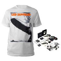 Led Zeppelin Super Deluxe Edition Box Set + Debut Album White T-Shirt