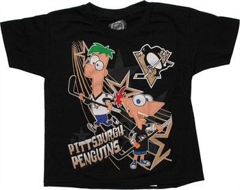 Disney Phineas and Ferb Pittsburgh Penguins Juvenile T-Shirt