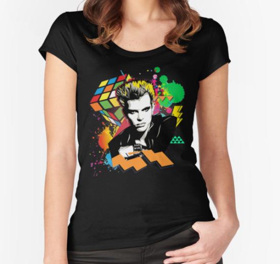 Billy Idol 80's Women's Fitted Scoop T-Shirt by derelictdesigns T-Shirt