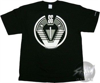 Stargate SG1 Emblem Black T-Shirt