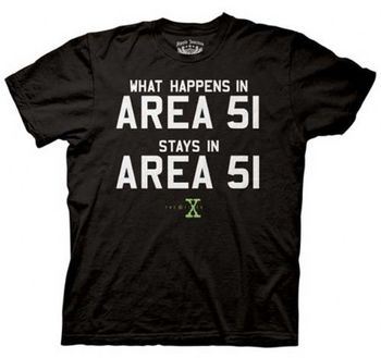 The X-Files Area 51 Black T-shirt