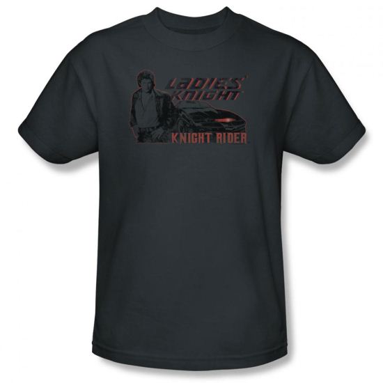 Knight Rider Shirt Ladies Knight Charcoal T-Shirt