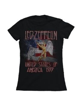 Led Zeppelin America 1977 Women's Tissue T-Shirt