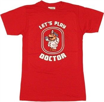 Nintendo Super Mario Let's Play Doctor T-Shirt Sheer