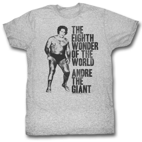 Andre The Giant Shirt 8th Wonder Grey T-Shirt