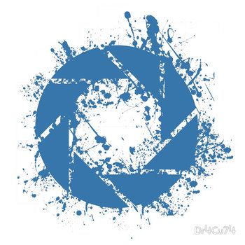Portal Aperture Science Splatter Logo