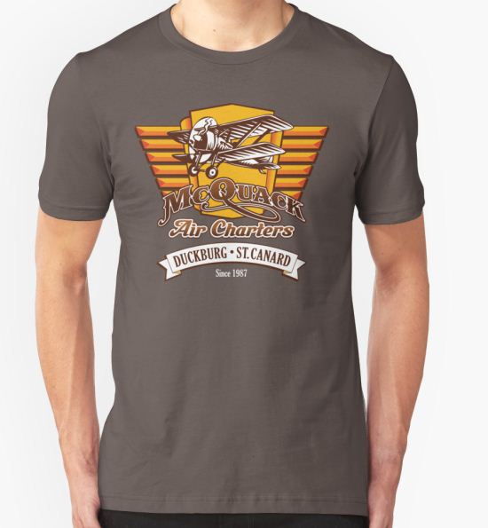 ‘McQuack Air Charters’ T-Shirt by Ryan Sawyer T-Shirt