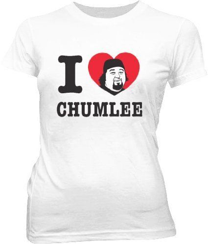 Pawn Stars I Heart Chumlee Juniors White T-shirt