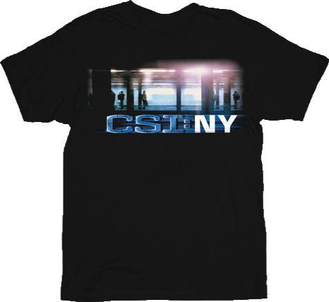 CSI Crime Scene Investigation NY Subway Black T-Shirt