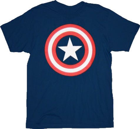 Captain America Star Logo T-shirt