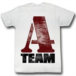 A-Team Shirt Big A Adult White Tee T-Shirt