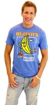 Arrested Development Distressed Bluth's Orignal Frozen Banana Royal Blue Heather Mens T-shirt