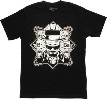 Breaking Bad Heisenberg Portrait Crest T-Shirt Sheer