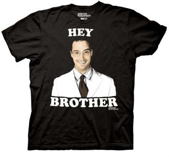 Arrested Development Hey Brother Buster Bluth Adult Black T-shirt