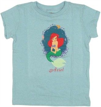 Disney Little Mermaid Ariel Bubble Frame Youth T-Shirt