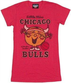 National Basketball Association Little Miss Chicago Bulls Baby Doll Tee by JUNK FOOD