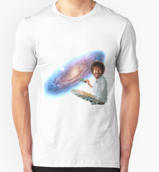 ‘The Bob Ross Galaxy’ T-Shirt by FreckledFox T-Shirt
