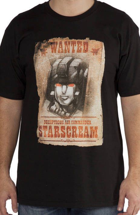 Wanted Poster Starscream Shirt