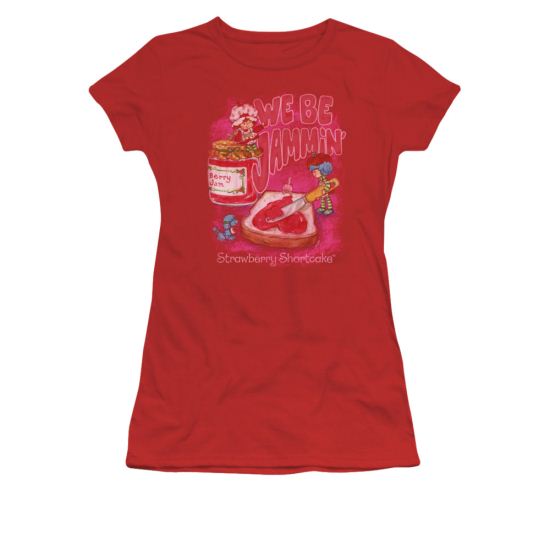 Strawberry Shortcake Shirt Juniors Jammin Red Tee T-Shirt