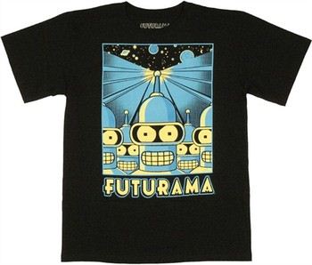 Futurama Bender Poster T-Shirt