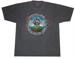 Grateful Dead T-shirt Aztec 40 YEARS Adult Charcoal Tee Shirt