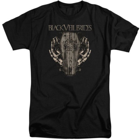 Black Veil Brides Shirt Casket Roses Black Tall T-Shirt