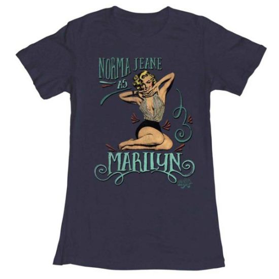 Marilyn Monroe Shirt Juniors Norma Jean Navy T-Shirt