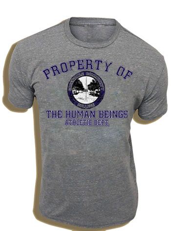 Community Property of The Human Beings Atheltic Dept. Heather Gray Mens T-shirt