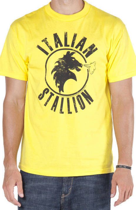 Yellow Italian Stallion Rocky T-Shirt